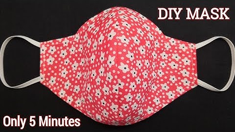 Very Easy New Style Pattern Mask | It Only takes 5 Minute to Sew a Best Perfect Fit Mask I DIY Mask
