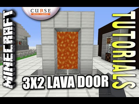 Minecraft PS4 - 3 X 2 LAVA DOOR - How To - Tutorial ( PS3 / XBOX )