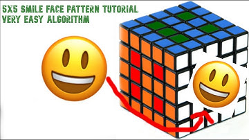 How to make a smiley face on a 5x5 Rubik