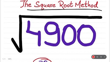 Square root of 4900