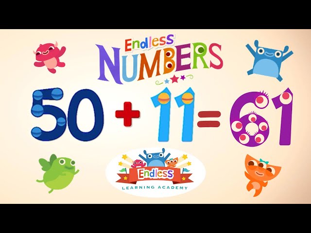 Endless Numbers 61 | Learn Number Sixty-one | Fun Learning for
