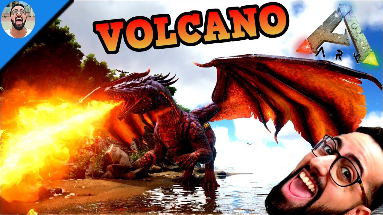 VUELO CON MI GRIFO HACIA EL VOLCÁN!! | Ark Ragnarok #4 |🐟LaPeceraTONTA🐟 ...