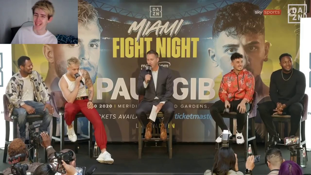 Jake Paul V 7 Figure Gibber Press Conference