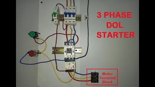 DOL Starter Connection With Over Load | 3 Phase Direct On Line Starter | in Urdu/Hindi