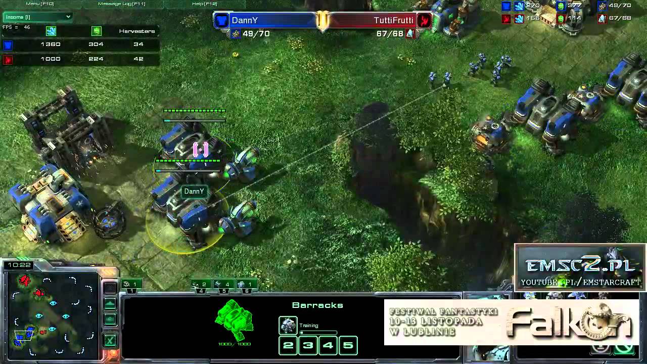 EmSc2TV Wycinek z Falkon 2011 Starcraft 2