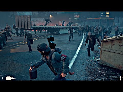 Days Gone - Zombies Horde Boss Fight (Days Gone 2019) PS4 Pro