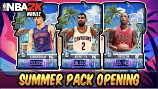 SUMMER GO THEME PACK OPENING!! | NBA2K Mobile 22 S4 Summer Pack Opening