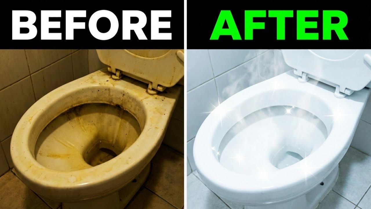Remove Yellow Bathroom Stains WITHOUT Harsh Chemicals