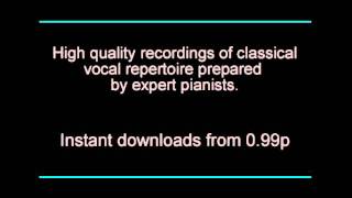 Schubert: Kriegers Ahnung - Piano Accompaniment