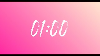 1 Minute Silent Countdown Timer | Warm Pink Gradient | No Alarm | Mindfulness & Classroom Focus screenshot 4