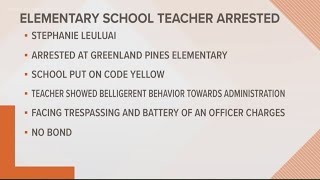 Duval second-grade teacher arrested for being 'belligerent' with administrators
