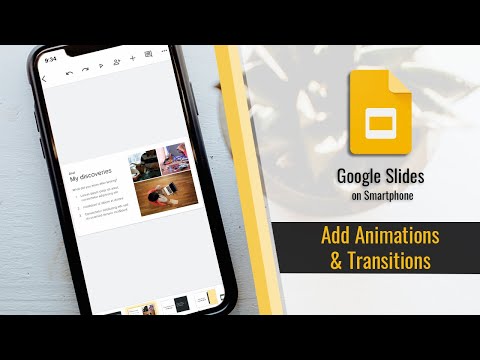 Video: Hvordan tilføjer du overgange på Google Slides Iphone App?