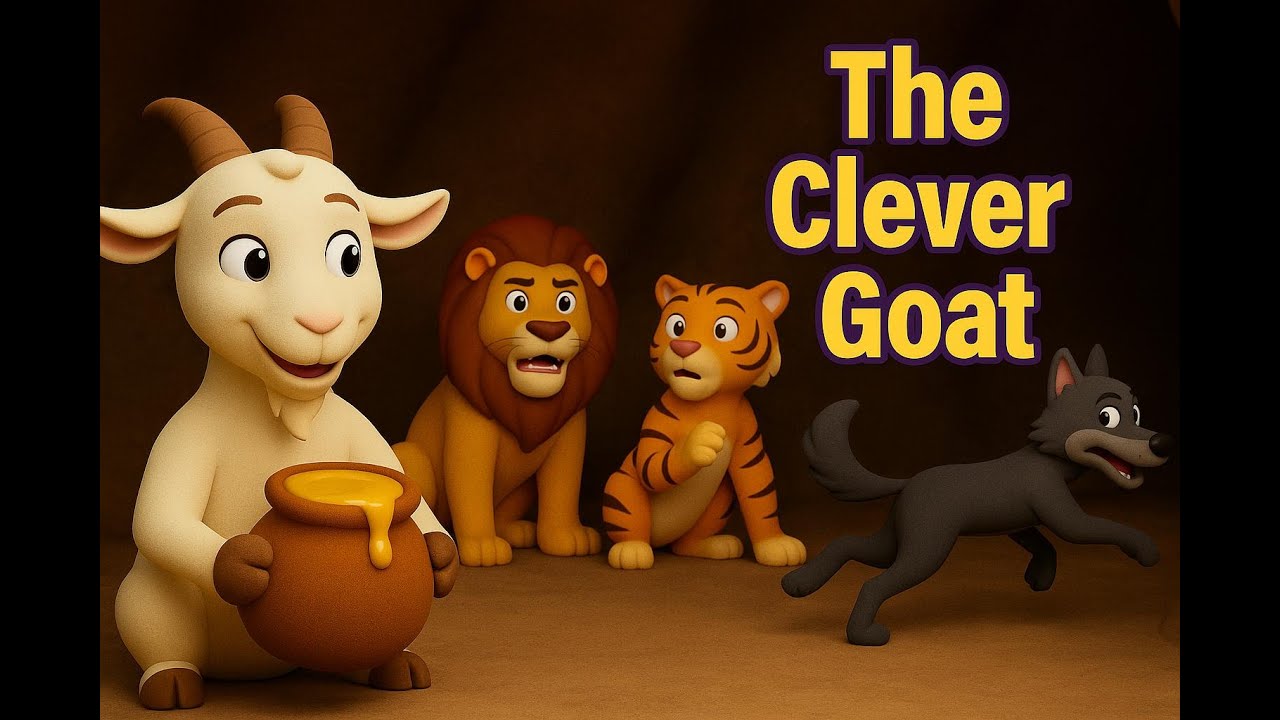 The Clever Goat 🐐 | Magical Honey Trick | Jungle Moral Story for Kids