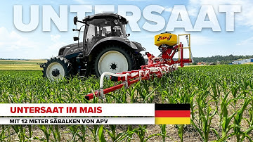 Undersowing in corn: How it works with the 12 m seed bar from APV!
