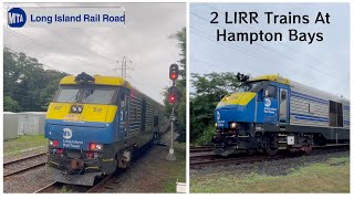 2 LIRR Trains At Hampton Bays