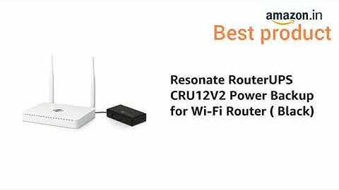Resonate RouterUPS CRU12V2 Power Backup for Wi-Fi Router (Black)  Review