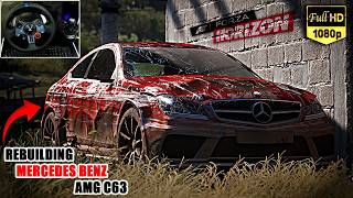 Rebuilding Mercedes Benz C63 AMG 2012 (888 HP) - Forza Horizon 5 | Logitech G29 Gameplay