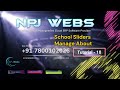 Tutorial 10 School Sliders Manage About Hindi Video NPJ Webs || npjwebs