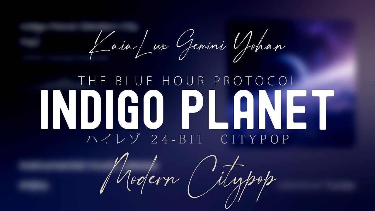 Indigo Planet (Modern Citypop) Hi-Res 24-bit/48kHz, Kaia Lux AI, Gemini & Yohan