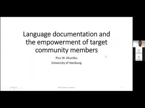 Language Documentation and