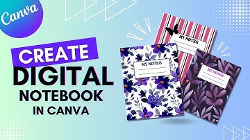 Design Your Own Digital Notebook in Canva | Canva Full Tutorial #canva #digitalnotebook #tutorial