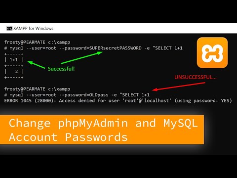 How to reset MySQL password or Change MySQL/phpMyAdmin password (including root password)