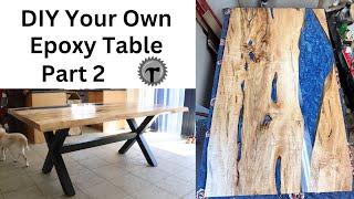 DIY Maple Wood and Resin Table: Step by Step Guide Part 2 of 2