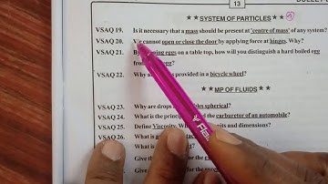 Top 45 Important two (2) marks questions of 1st year Physics for TS and AP IPE boards