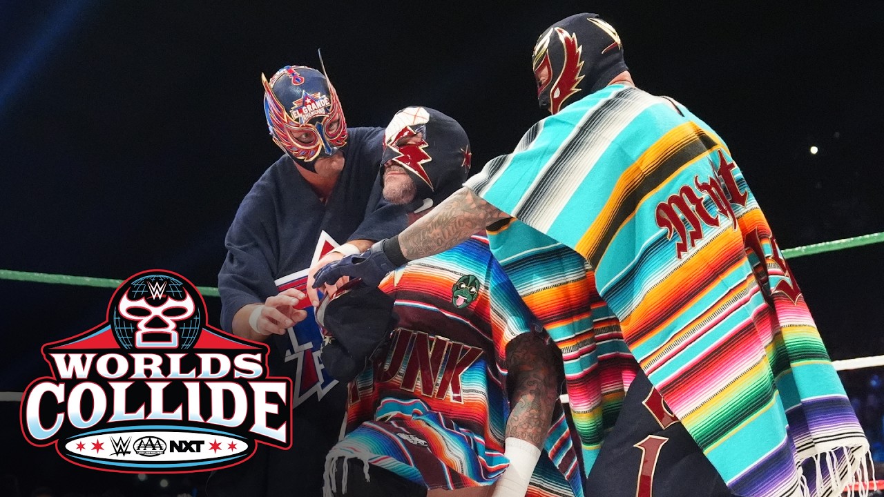 CM Punk makes an old-school entrance in Chicago: Worlds Collide 2026 highlights