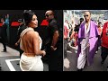 Kim Kardashian arrives at the Monaco Grand Prix to cheer on Lewis Hamilton in a daring dress