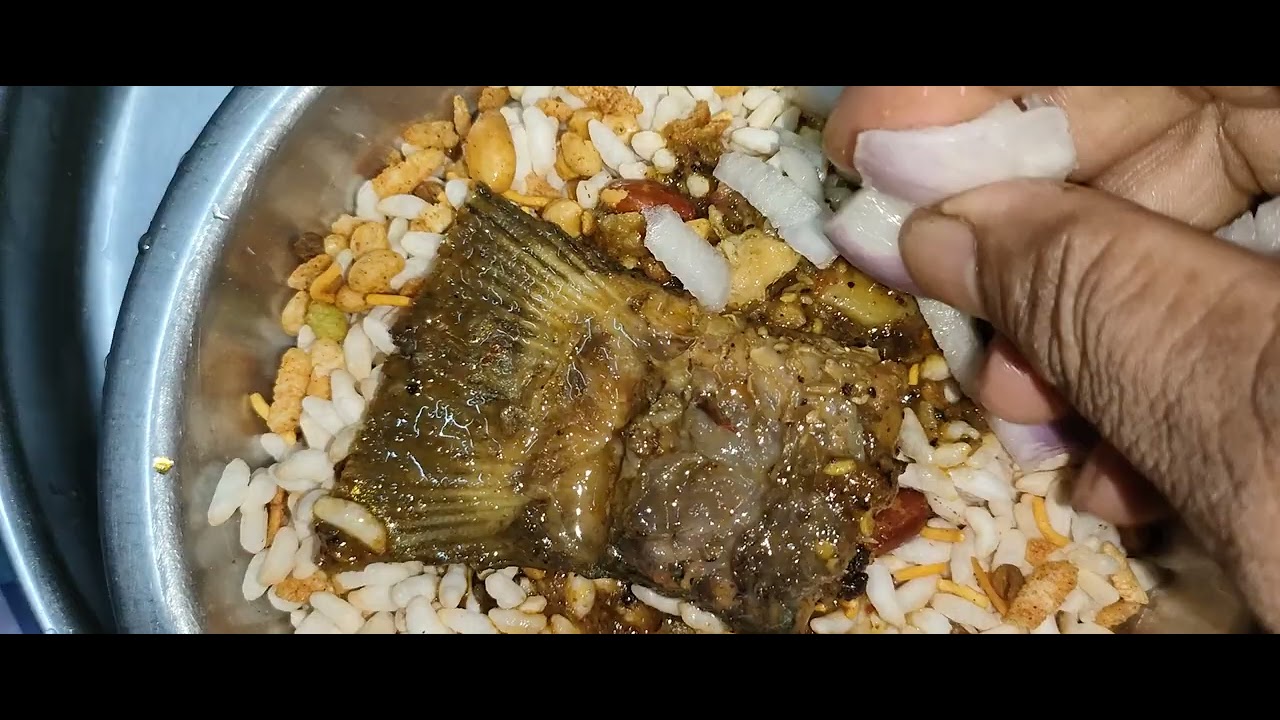 Puffed Rice Fish ମୁଢି,ମାଛ ଝୋଳ#মুড়ি, মাছের ঝোল# воздушный рис, рыбное карри#puffed rice ...
