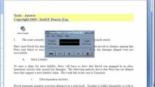 Embed Audio into Word 2007 within XP