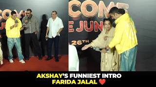 Akshay Kumar’s Funniest Introduction | Farida Jalal’s Cutest Moment at Welcome To The Jungle Event