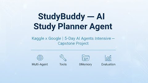 StudyBuddy - AI Study Planner Agent | Kaggle × Google Capstone Project