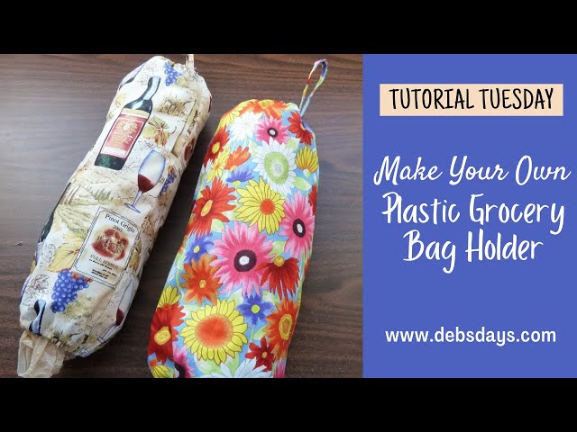 DIY Plastic Bag Holder to Sew • Heather Handmade