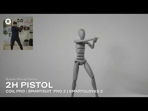 Rokoko Mocap Demo: 2H Pistol | Coil Pro, Smartsuit Pro II, Smartgloves II