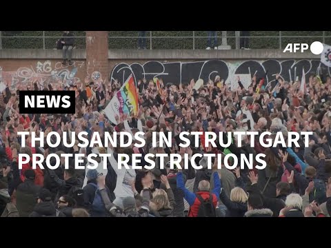 Thousands protest against virus restrictions in Stuttgart | AFP