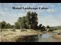 Carlos De Haes Landscape Master Study in Oils, Muted Color Mixtures