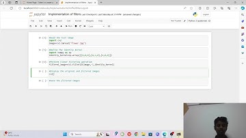 VIDEO PRESENTATION on Implementation of filters in Digital Image Processing Techniques