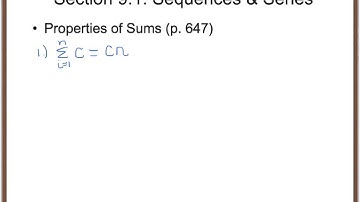 9.1 Sequences and Series - Part 2