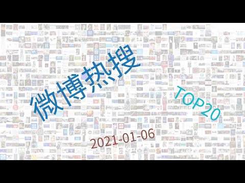 Trending topics on Weibo, week of 01-06-2021