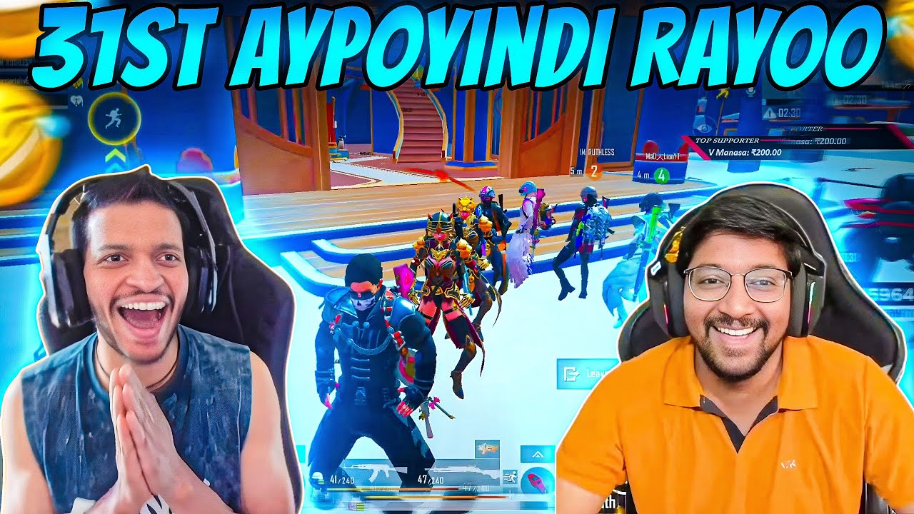 31st Aypoyindi Rayoo 😂 | 100% Fun With Intense Gameplay 😈 | 