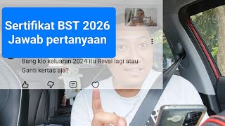 BST Certificate 2026 | Answer questions|