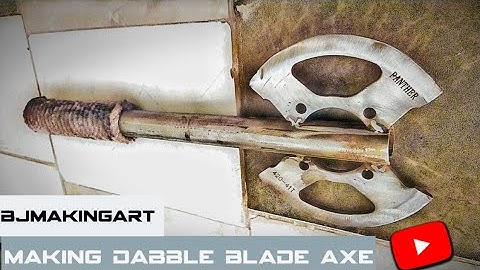 Crafting a Stunning Double Viking Axe from an Old Sprocket