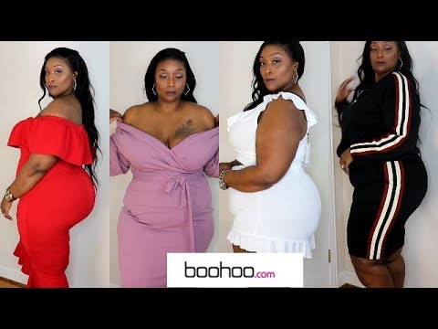 boohoo plus size evening dresses