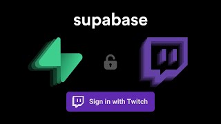 Login With Twitch June 2025 - Supabase Auth Tutorial