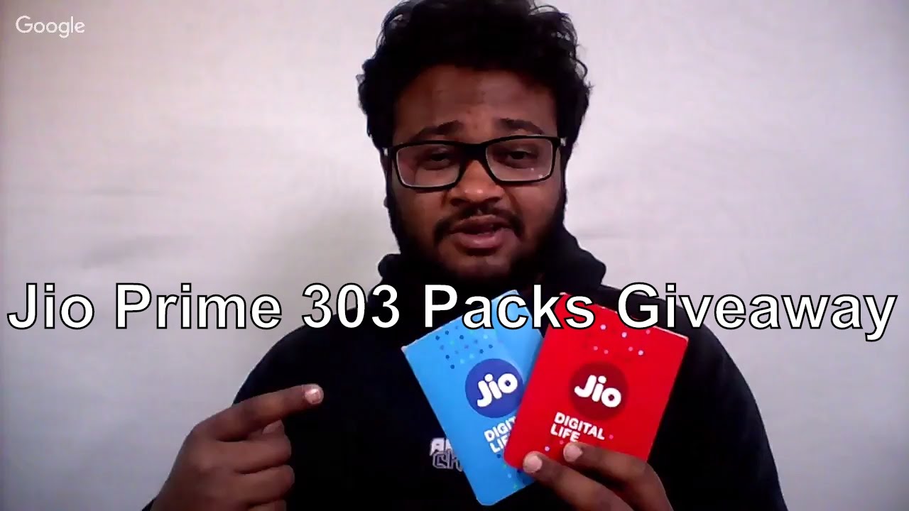 Jio Prime 303 Packs Giveaway By TechHindi