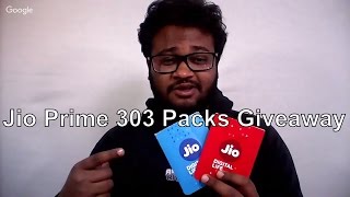 Jio Prime 303 Packs Giveaway By TechHindi