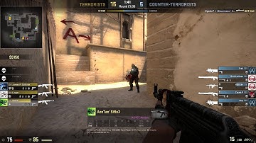 CS:GO | AK47 | Quad Kill + Assist | How to end round in style!