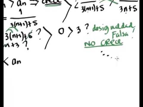 Sucesion Monotona Ejercicio 1 sucesiones matematicas